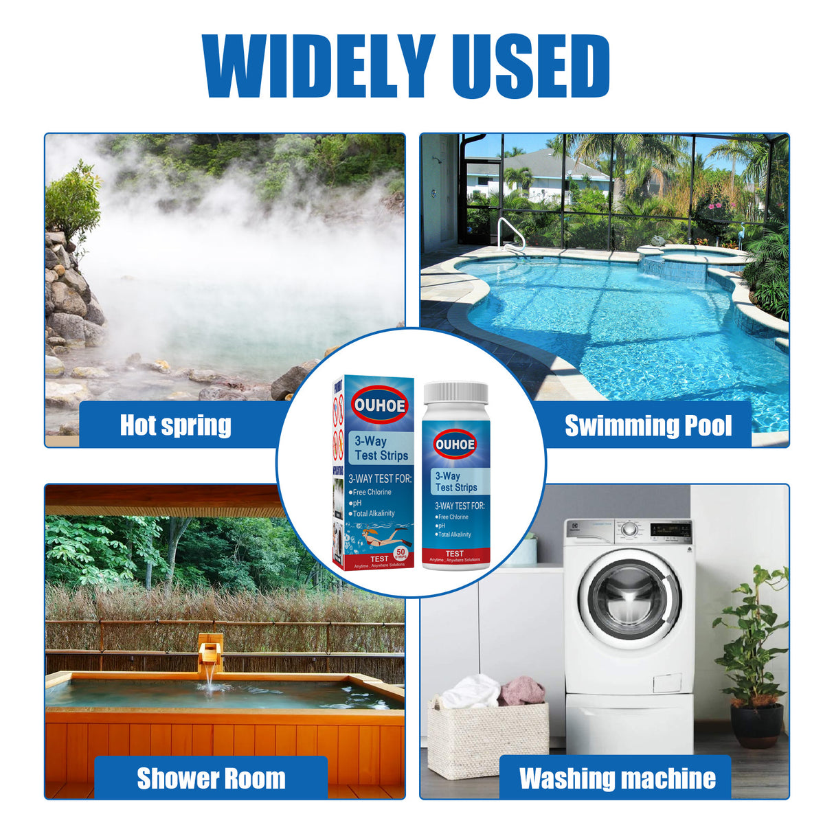 3-In-1 Ph Test, Paper Pool Water Quality Total Alkalinity Hardness Pool Clean Water Ph Test Strip - V.I.P Digital Presence