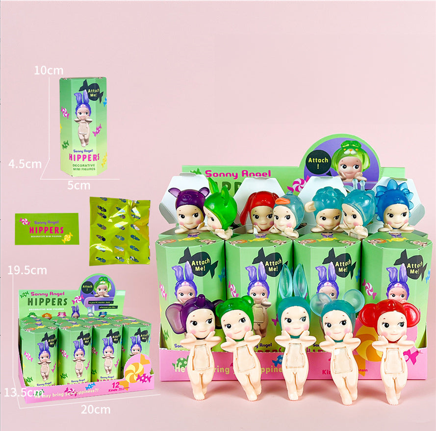 Party Angel Cheek Blind Box Car Ornament Mobile phone Decoration Handmade Anime Doll Finished End Box - V.I.P Digital Presence