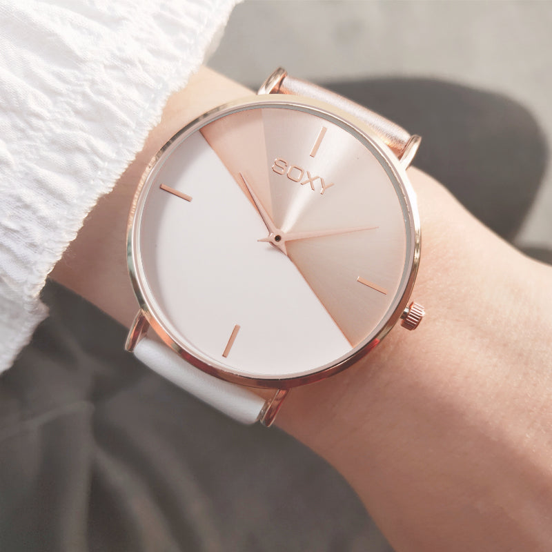 top brand women's watch leather rose gold dress female clock luxury brand design women watches simple fashion ladies watch - V.I.P Digital Presence