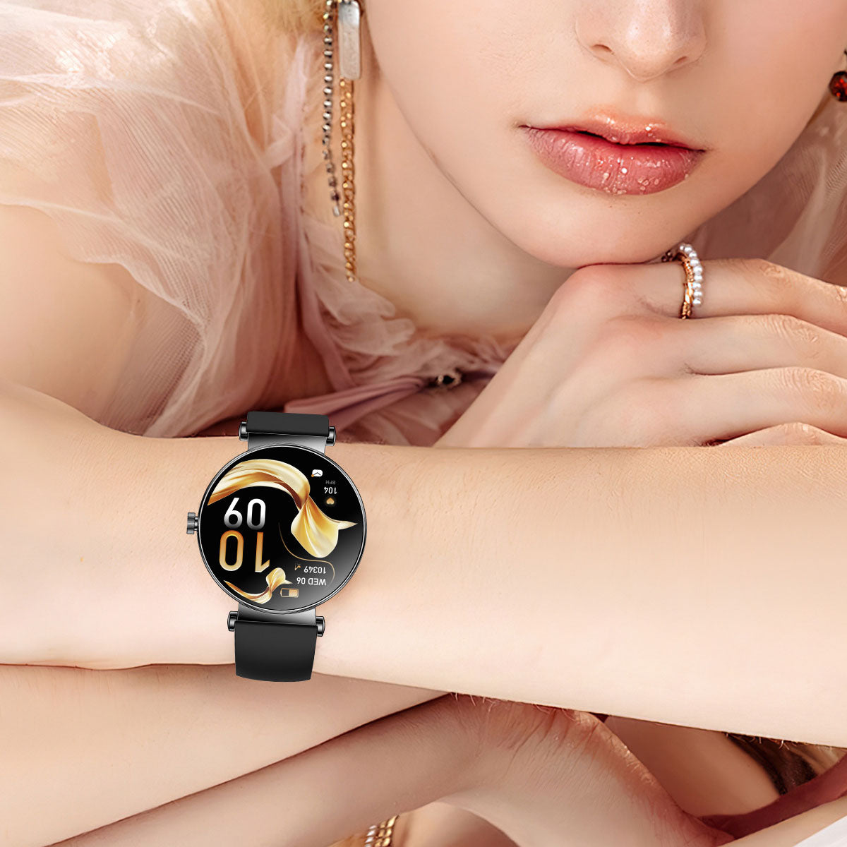 Y16 ultra-thin smartwatch with female AMOLED screen always on 466 * 466 high-definition pixel watch - V.I.P Digital Presence