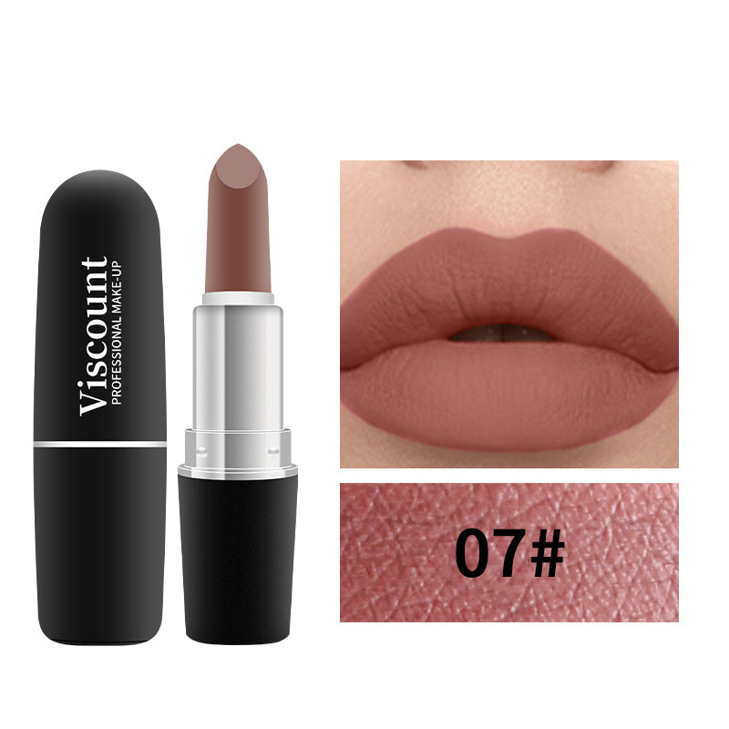 New Frosted Bullet Fog Matte White Lipstick Small Pepper 12 Color Moisturizing Lipstick - V.I.P Digital Presence