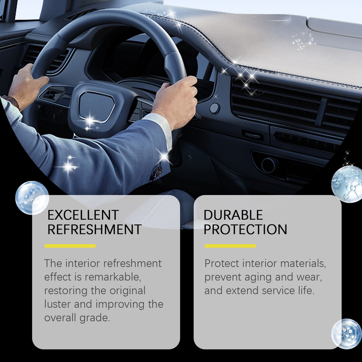 Multi-Functional Interior Cleaner The Interior Of The Steering Wheel Seat Is As Bright As A New Cleaner - V.I.P Digital Presence