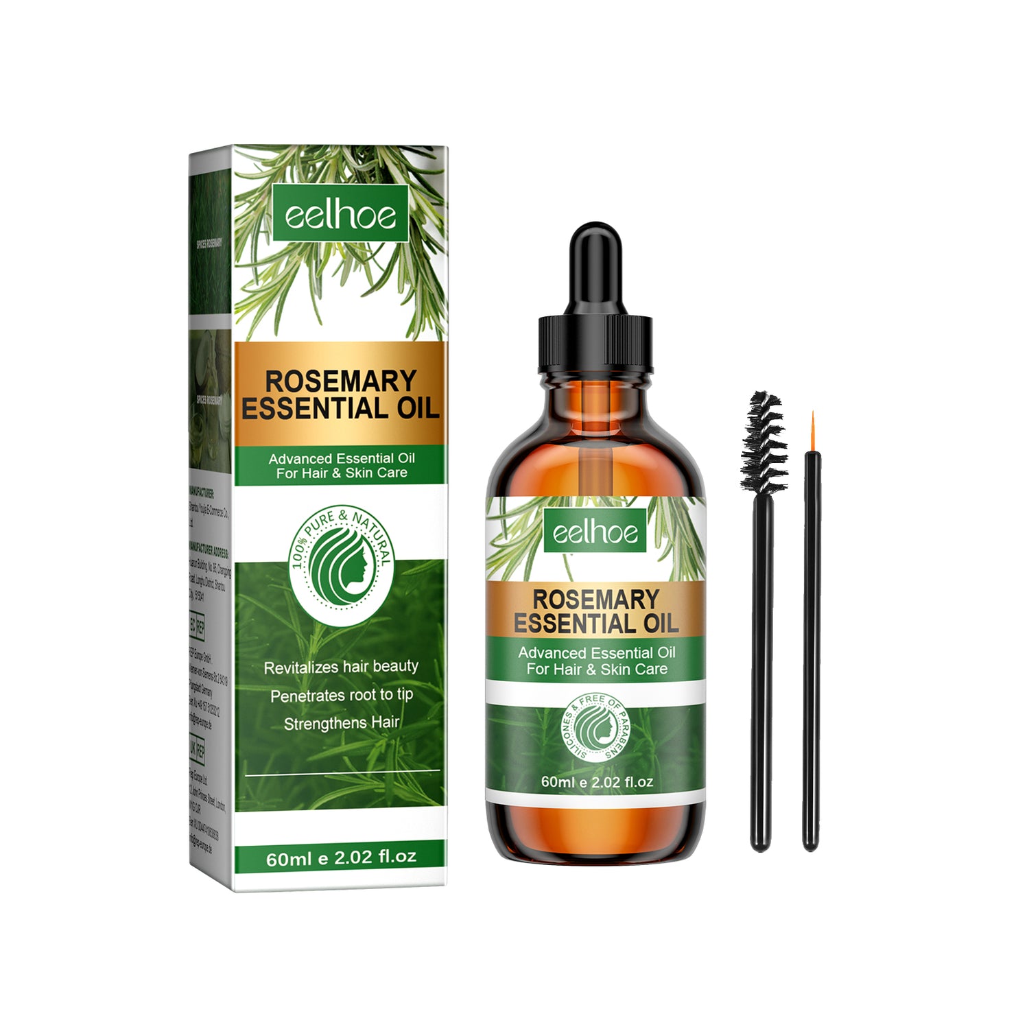 Rosemary Essential Oil Hydrates And Moisturizes Damaged Hair, Strengthens Hair And Softens Hair Care Essential Oil - V.I.P Digital Presence