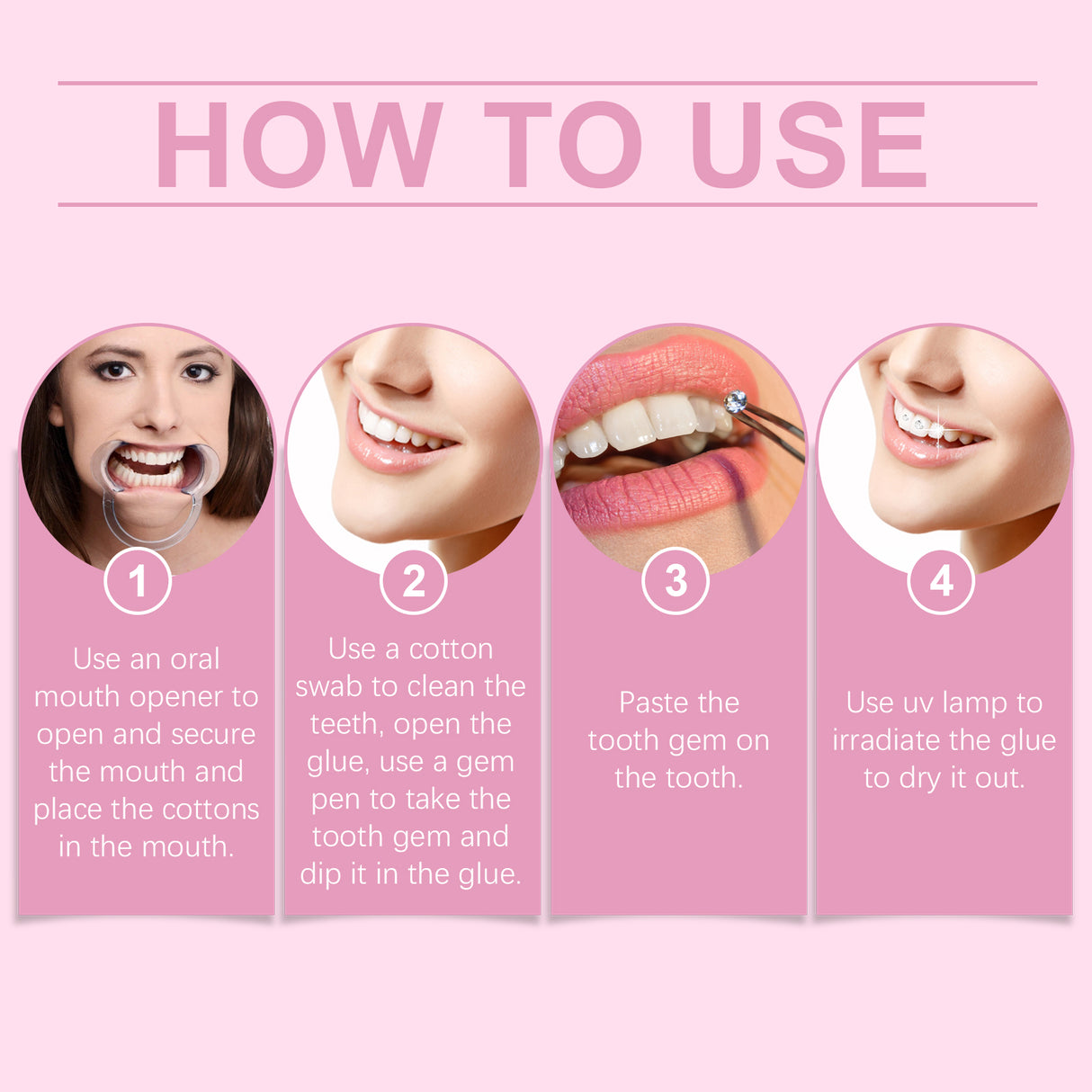 Diy Fashion Teeth Set Dental Beauty Decorative Diamond Combination Diy Shine Smile Style - V.I.P Digital Presence