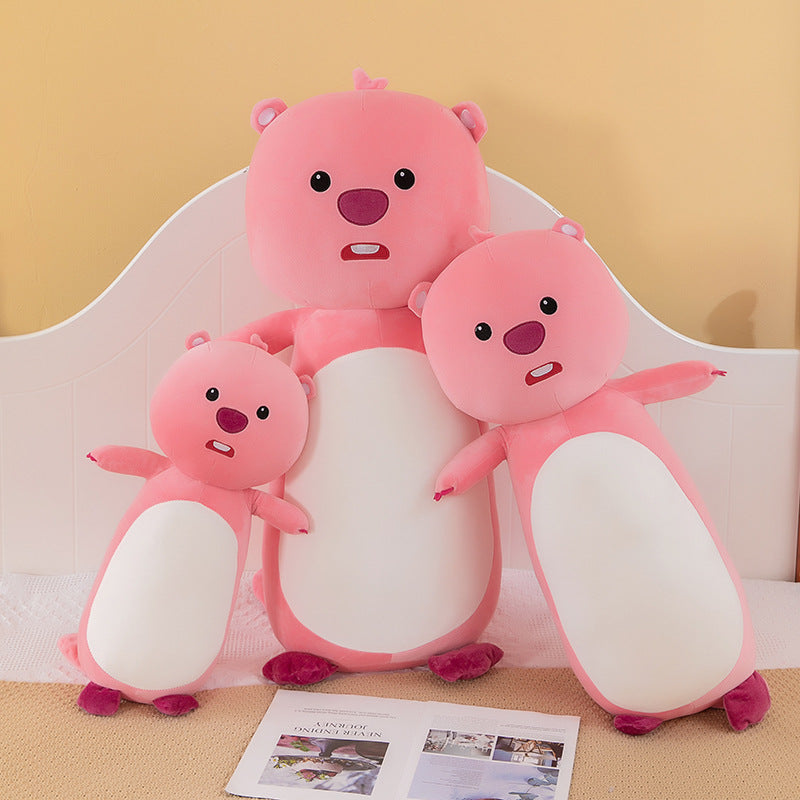 Super cute beaver long doll cute beaver headboard pillow super soft one-piece pillow gift - V.I.P Digital Presence