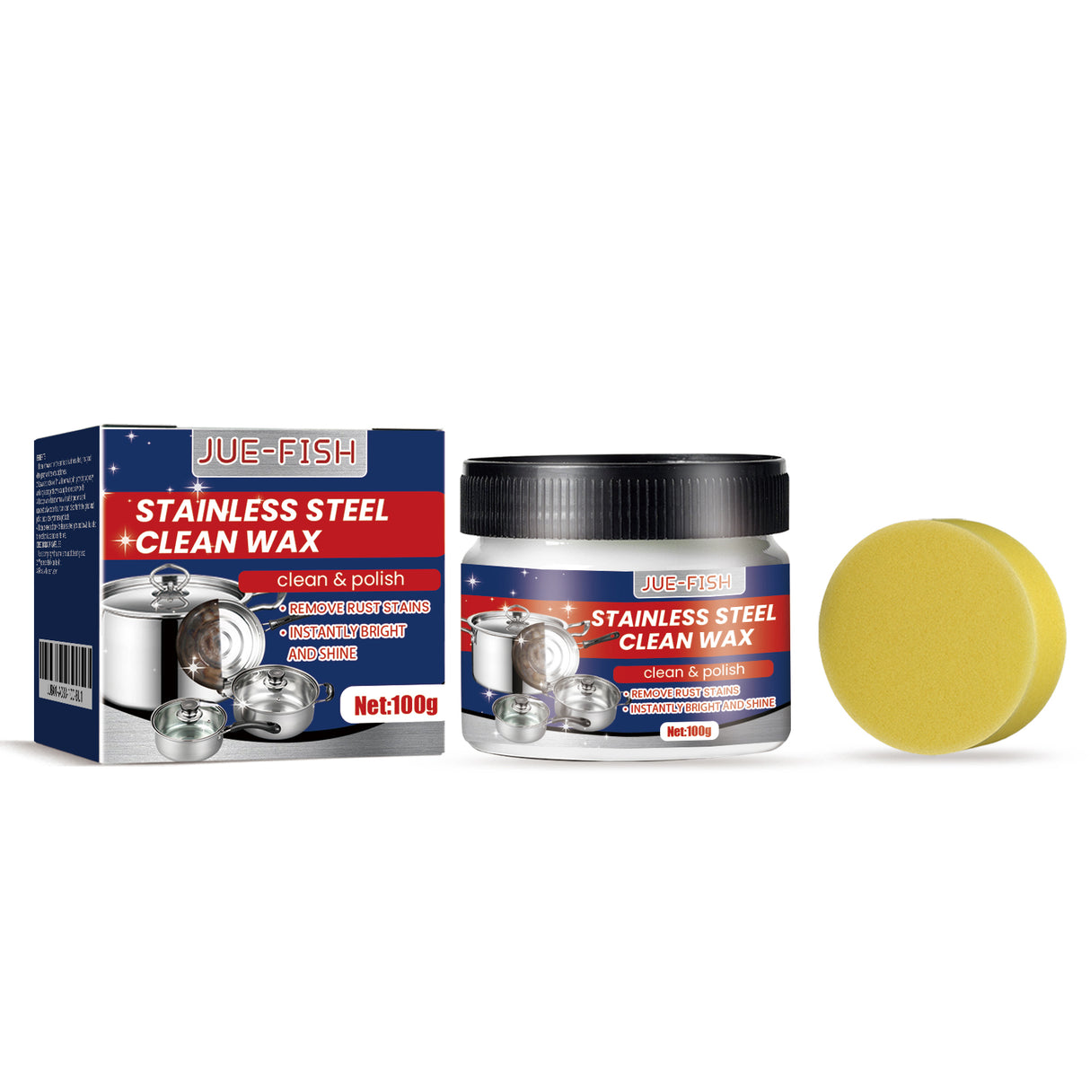 Stainless Steel Cleaning Cream, Kitchen Utensils, Pots And Pans, Cooktops, Heavy Oil, Rust Removal, Cleaning And Descaling Paste - V.I.P Digital Presence
