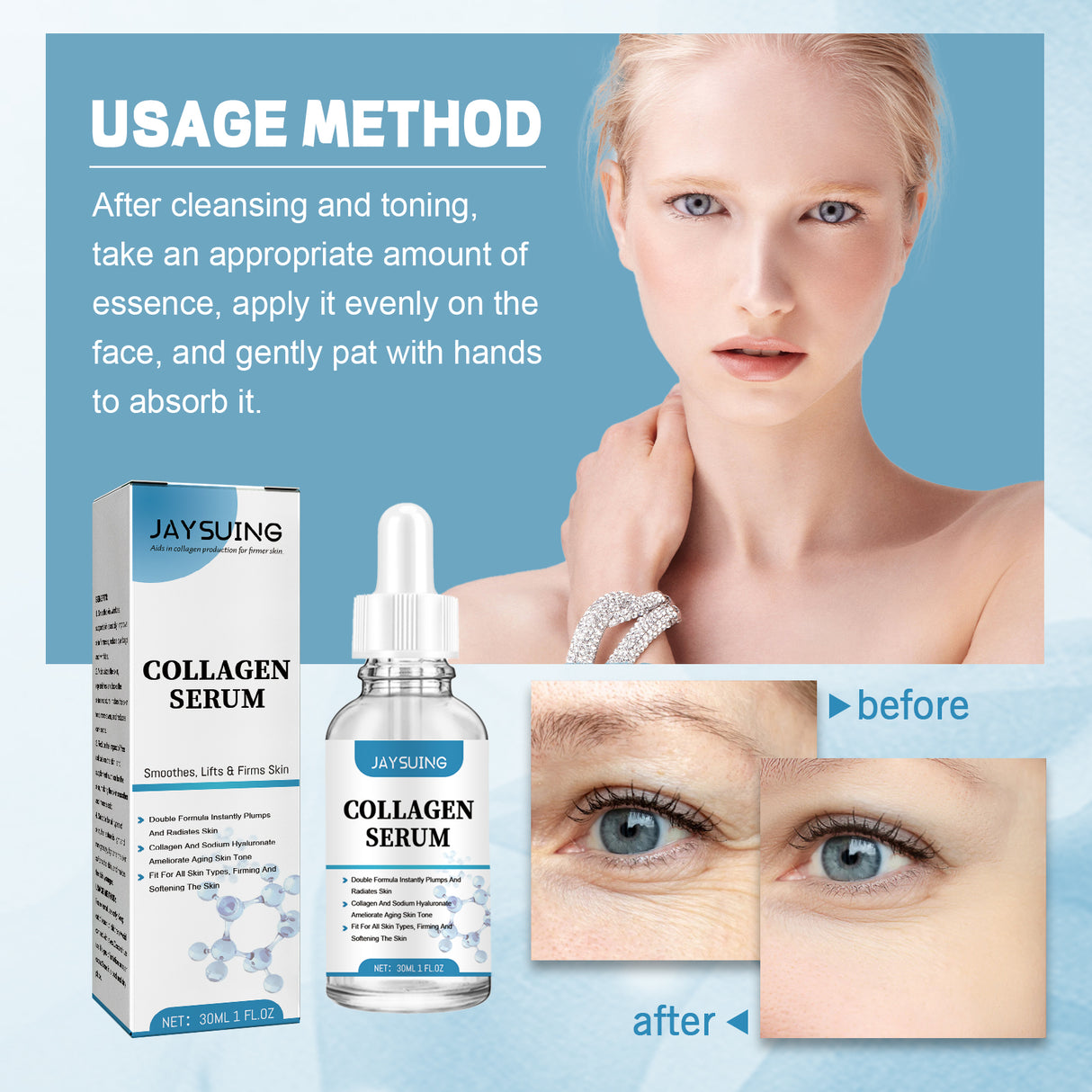 Anti-Aging Firming Serum, Reducing Lines Hydrating Firming And Anti-Aging Serum