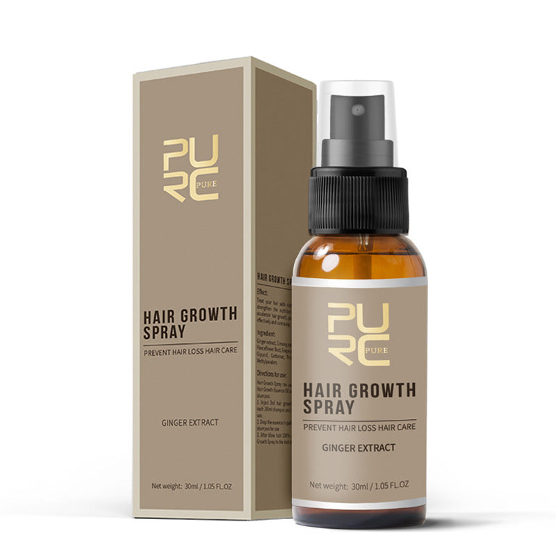 Purc 30ml Hair Growth Spray Natural Ginger Essence Spray Effective Extract Anti Hair Loss Nourish Root Hair Care Treatment - V.I.P Digital Presence