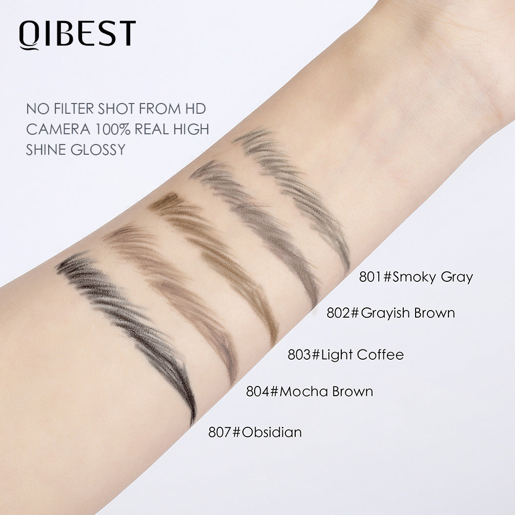 QIBEST Double End Ultra Fine Eyebrow Pencil Triangular Eyebrow Pencil Waterproof Sweat-Proof Natural Eyebrow Cream Not Easy To Take Off Makeup - V.I.P Digital Presence