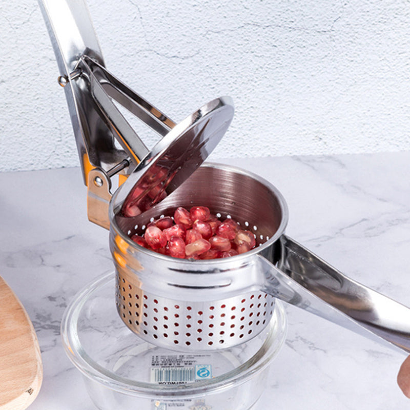 Squeezer Stainless Steel Manual Juicer Household Vegetable Filling Dehydration Large Practical And Creative Potato Mashing - V.I.P Digital Presence