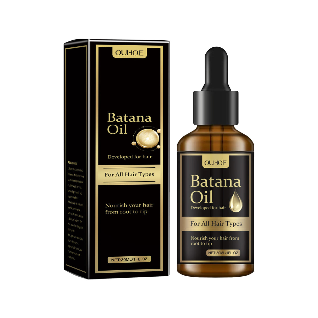 Batana Hair Care Essential Oil, Nourishing And Moisturizing Soft Repair Vitamin E Nourishes The Scalp And Gives It A Glowing Glow - V.I.P Digital Presence