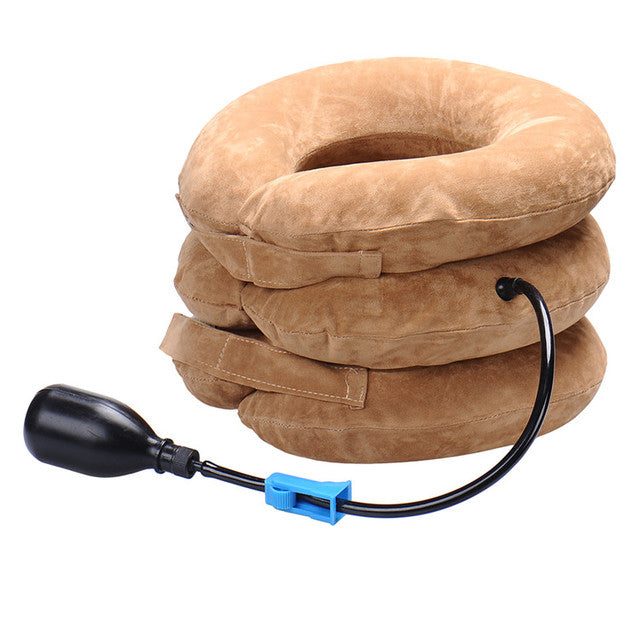 Neck cervical traction device inflatable collar Head Back Shoulder Neck Pain Headache health care massage device - V.I.P Digital Presence