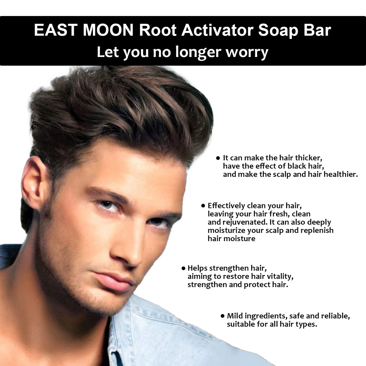 Root Activator Soap Bar, Hair Nourishing And Moisturizing Clean And Smooth Hair Roots Natural Black Thick Hair Care Shampoo Soap - V.I.P Digital Presence