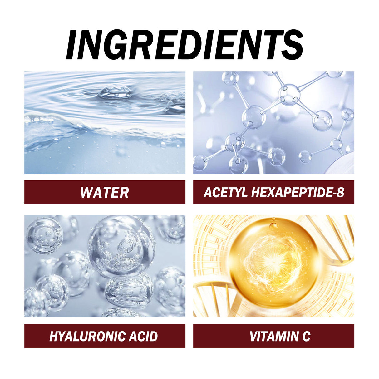 Peptide Face Serum, Fade Out Fine Lines On Your Forehead Skin Moist Hydrating Anti-Aging Essence - V.I.P Digital Presence