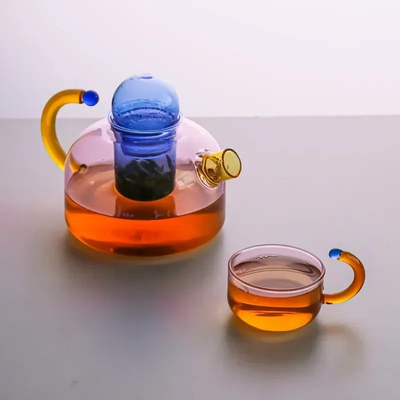 Creative Heat Resistant Glass Teapots Pitcher Suitable Household Teaware Lover Tea Sets Kettle Water Cup Bottle Cooker Usable - V.I.P Digital Presence