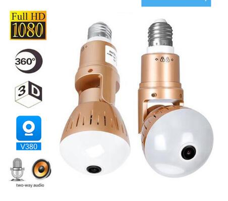 200W Camera Bulb Lamp light Wireless 2MP HD 360 Degrees Panoramic Light Home Cctv Security Video Surveillance Wifi Camera - V.I.P Digital Presence