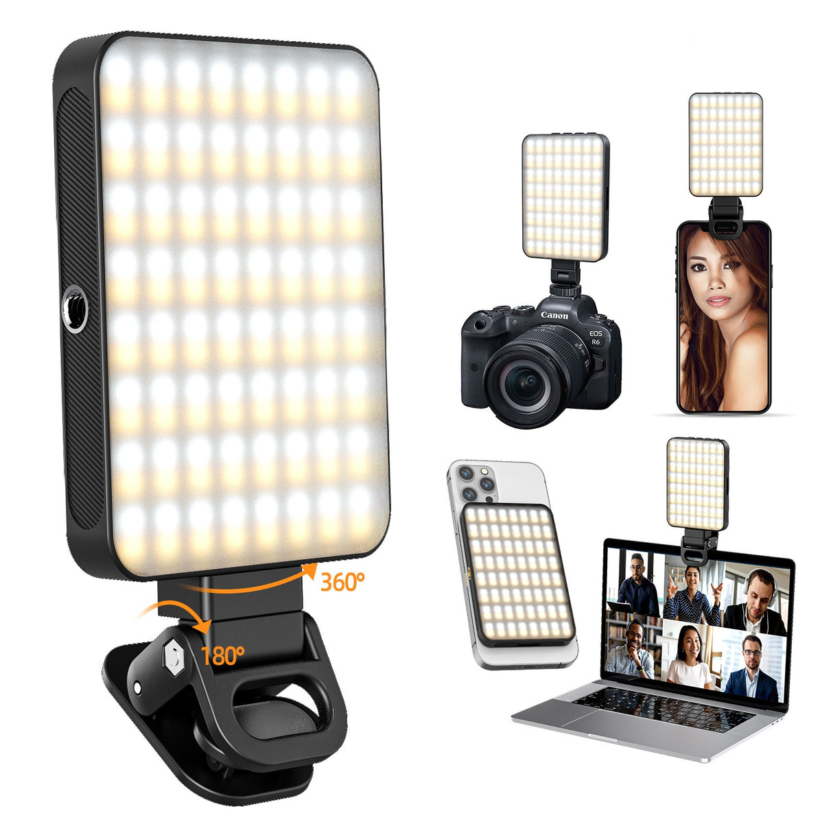 Magnetic fill light LED video conference phone fill light camera photography live broadcast photography pocket light - V.I.P Digital Presence