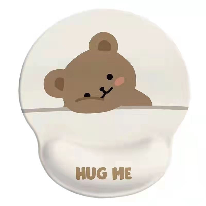 Bear mouse pad wrist mouse pad girls soft pad cute wrist pad 3d silicone wrist pad hand rest - V.I.P Digital Presence