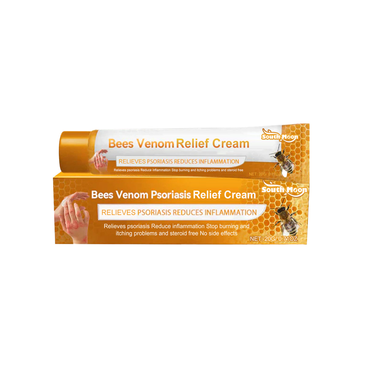 Bee Venom Psoriasis Relief Cream, Skin Relief Itching Relieve Redness Hand And Foot Moss Skin Moss Repair Cream - V.I.P Digital Presence