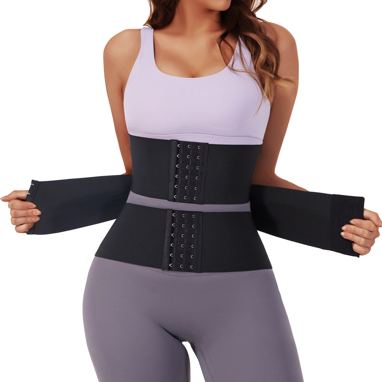 Waist Trainer Sports Sweat Postpartum Body Sculpting Double Belt Buckle Abdominal Belt - V.I.P Digital Presence