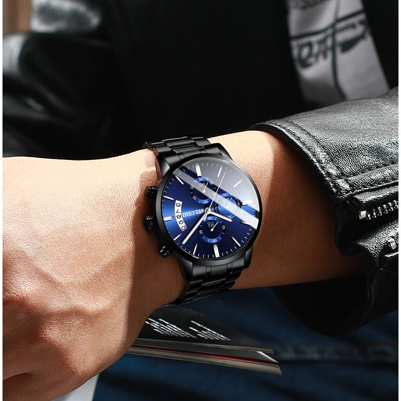 Men's Watch Luxury Brand BELUSHI High-end Man Business Casual Watches Mens Waterproof Sports Quartz Wristwatch relogio masculino - V.I.P Digital Presence