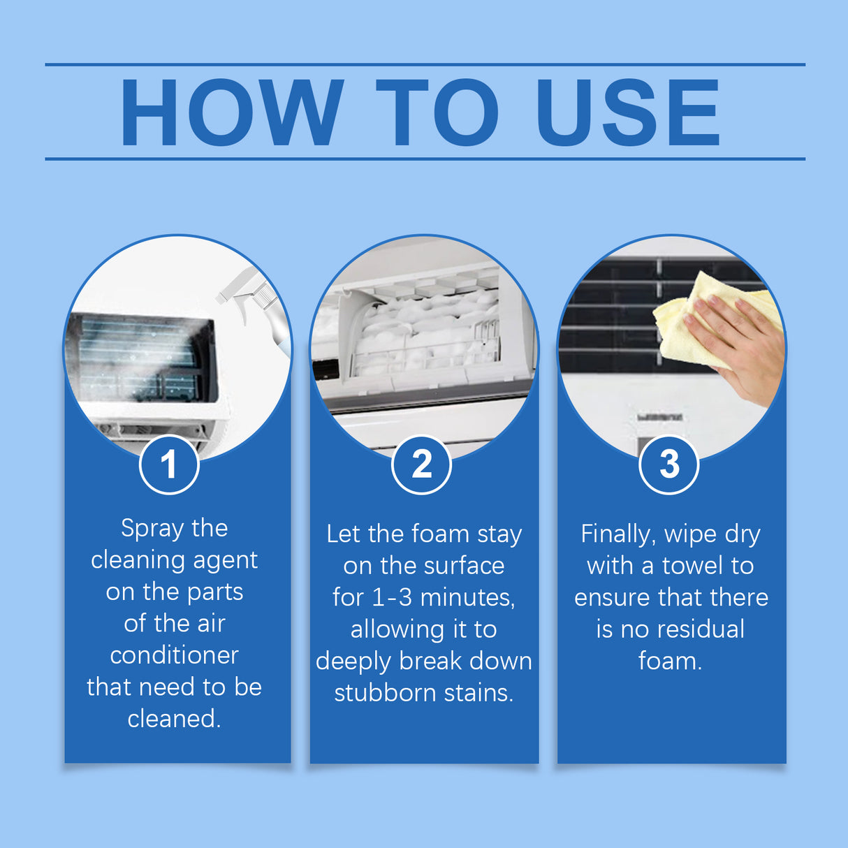 Air Conditioner Cleaner, Household Hanging Cabinet Air Conditioner Decontamination Deodorization Bubble Decontamination Stain Spray - V.I.P Digital Presence