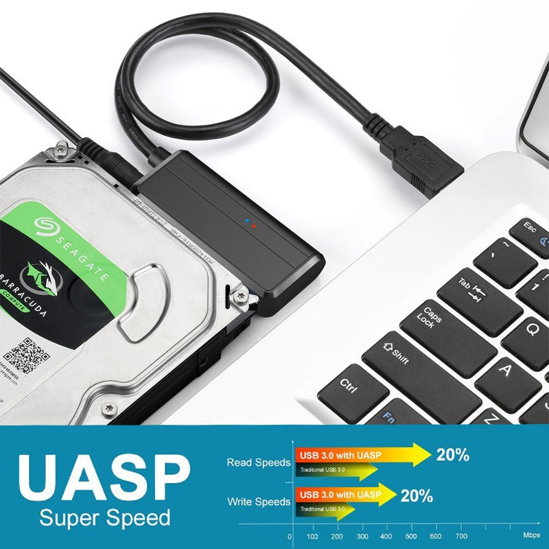 USB 3.0 Easy Drive Cable SATA to USB 3.0 Cable 2.5-inch/3.5-inch Hard Disk Adapter Cable - V.I.P Digital Presence