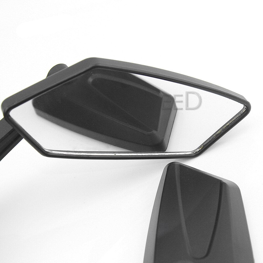 Universial 8mm 10mm Motorcycle Mirrors Motorbike Rearview Black Side Mirrors for Honda Suzuki Yamaha Kawasaki Scooter KTM Ducati - V.I.P Digital Presence