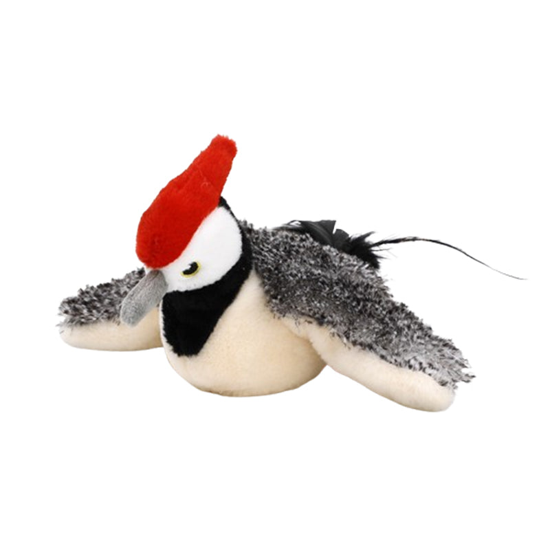 Rechargeable Chirping Flapping Bird (Non-Flying) Interactive Cat Toy, Ideal for Indoor Cats - Touch Activated Plush Toy - V.I.P Digital Presence