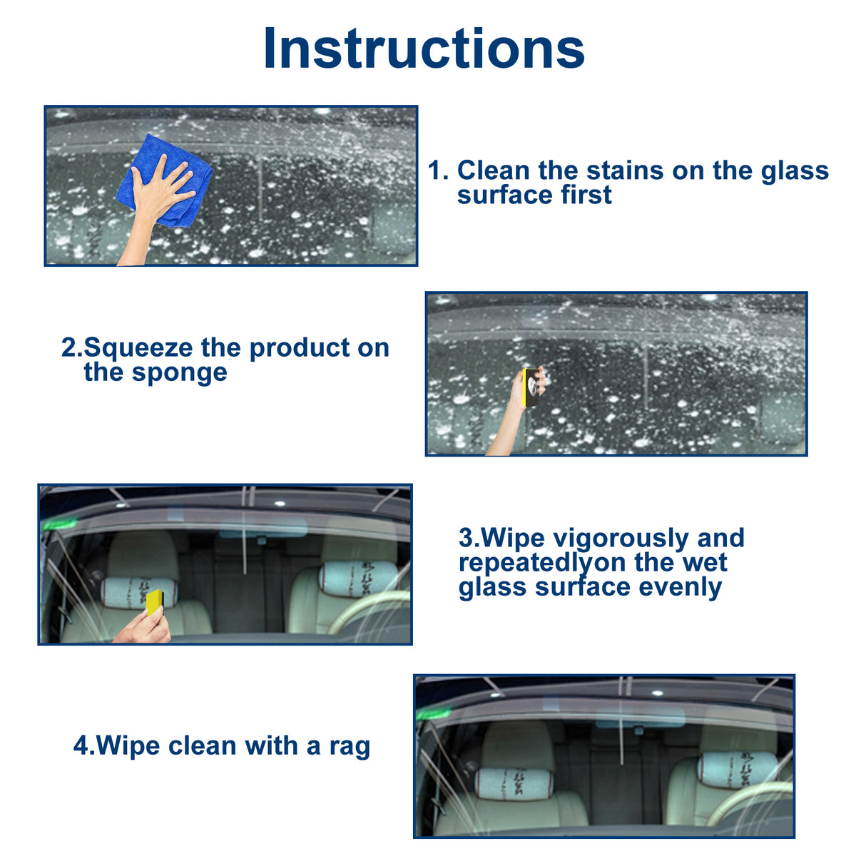 Glass Hard Spot Remover Car Glass, Glass Cleaning Decontamination Scratch Repair Polishing Cream - V.I.P Digital Presence