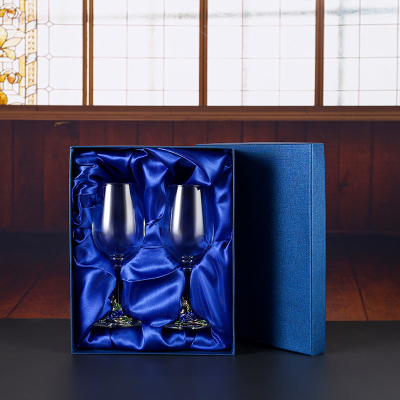 Household enamel crystal glass red wine glass goblet decanter - V.I.P Digital Presence