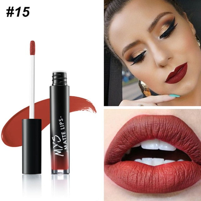 MYS Brand Makeup Matte Liquid Lipstick Tint Waterproof Make Up Long Lasting Lip Stick Nude Lip Gloss Cosmetics Batom - V.I.P Digital Presence