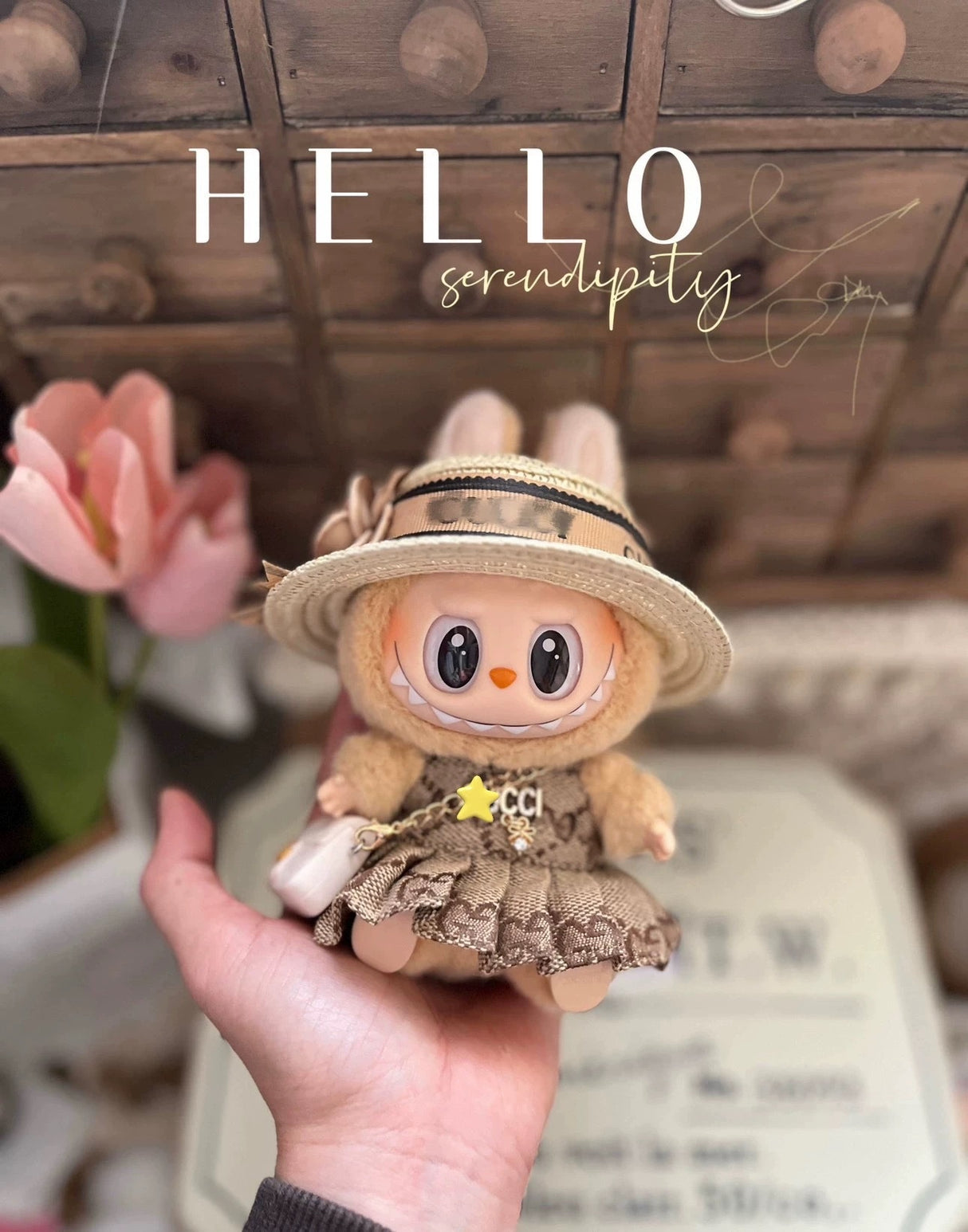 Clothing Accessories Compatible with Labubu Dolls Mario Mushroom Princess Cute