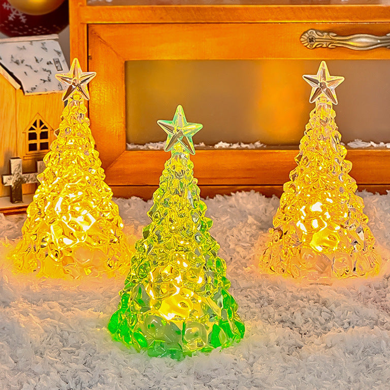 Christmas Star Tree Night Light LED Room Decoration Iceberg Atmosphere Light Children's Christmas Gift Desktop Ornament - V.I.P Digital Presence