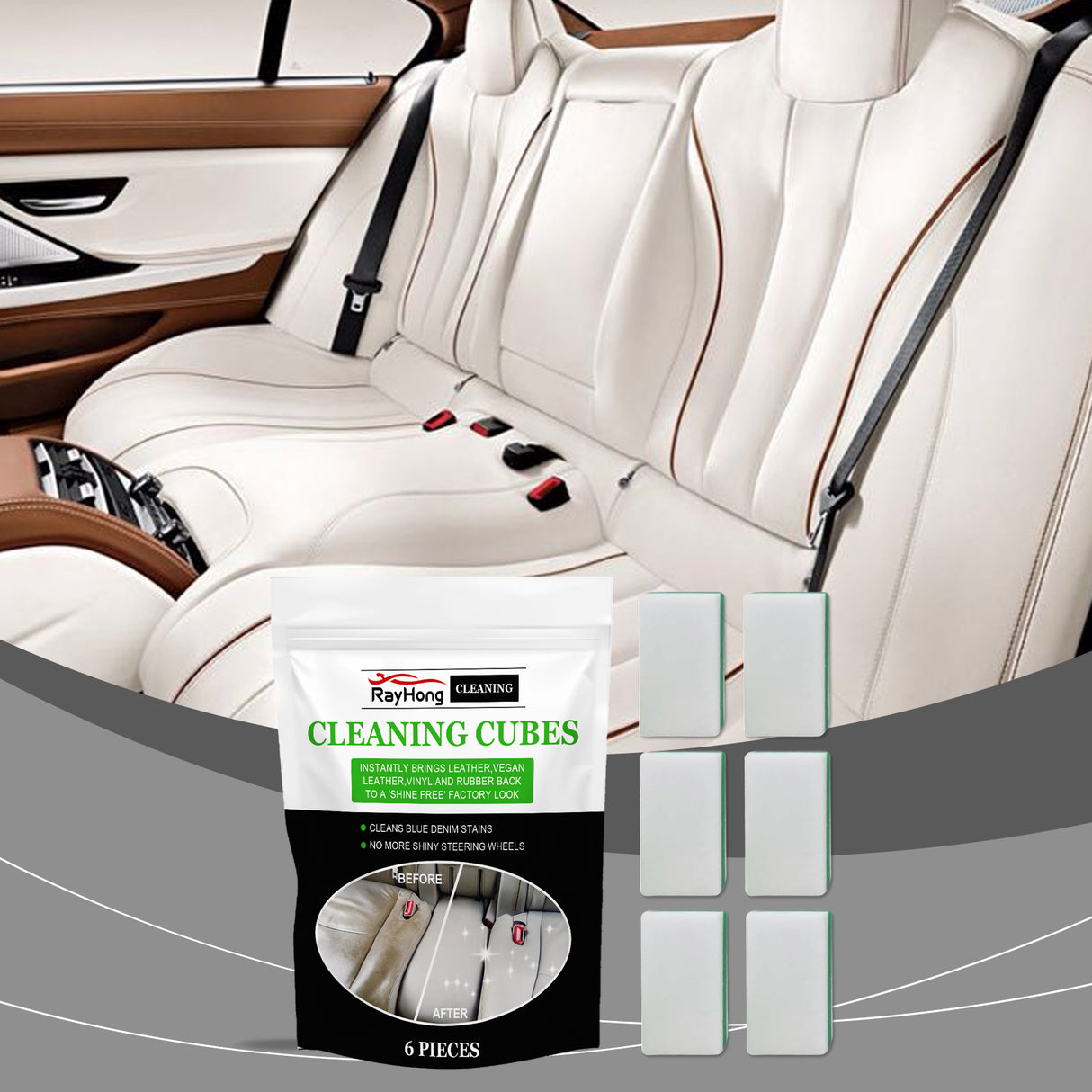 Car Leather Cleaning Sponge, Leather With A Special Sponge To Clean And Repair Leather Luster - V.I.P Digital Presence