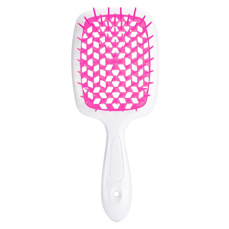 Honeycomb hollow massage comb, smooth hair grid comb, smooth hair dry and wet dual-purpose comb, curly and fluffy hair styling comb - V.I.P Digital Presence