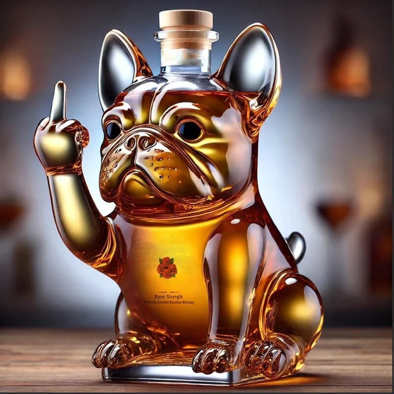10Oz Funny Middle Finger Duck/Turtle/Dog Whisky Glass Decanter – Bar/Office/Home Decor. - V.I.P Digital Presence