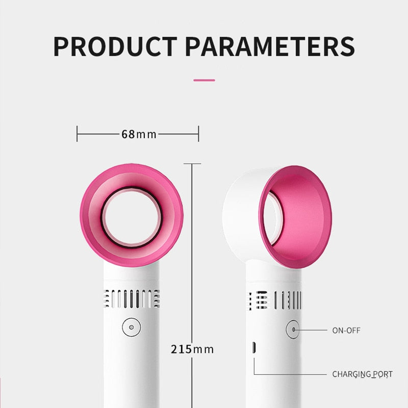 Mini Portable Fan USB Rech Mini Portable Fan USB Rechargeable Night Light Cooling Handheld Fan Three Speed - V.I.P Digital Presence