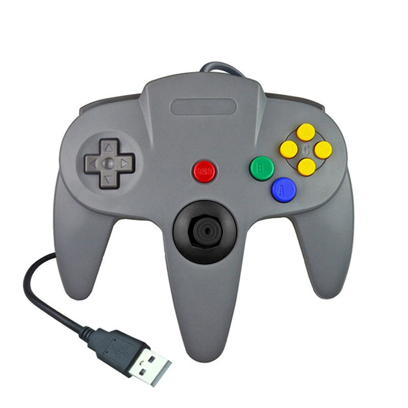 N64 USB wired game controller N64 appearance PC controller retro classic game console appearance controller - V.I.P Digital Presence