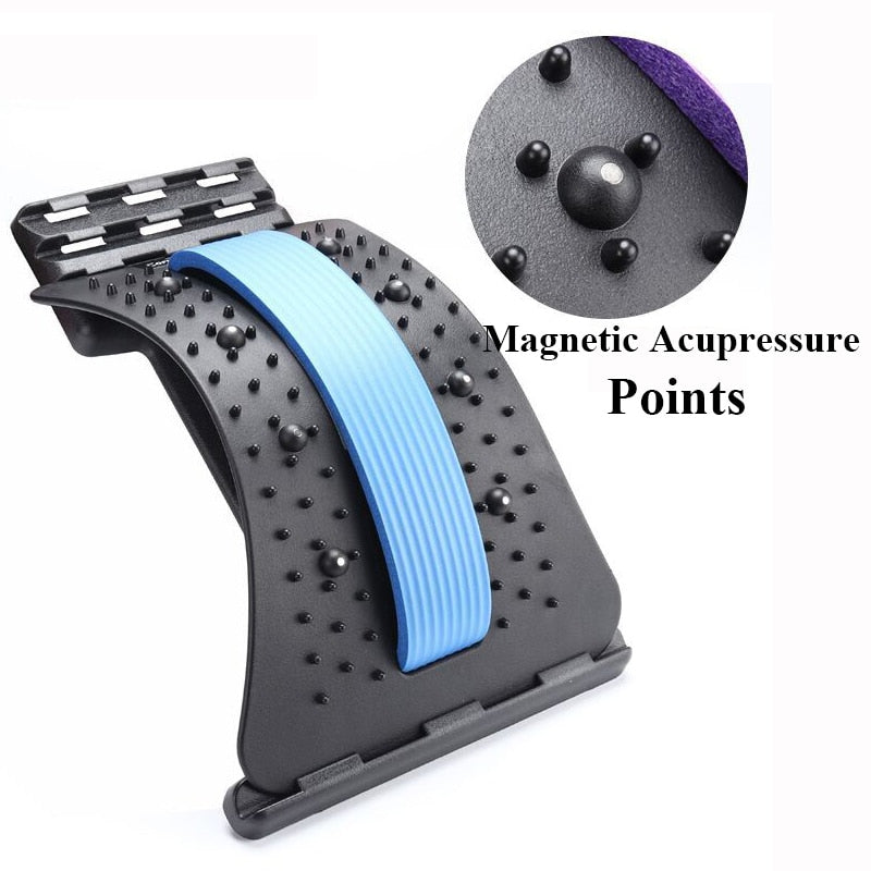 Back Massager Stretcher Equipment Massageador Magic Support Stretch Fitness Relaxation Spine Pain Lumbar Relief Back Stretcher - V.I.P Digital Presence