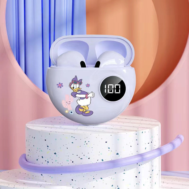 New Minnie Mickey Digital Display Bluetooth Headset Co-Branded Bluetooth Headset Apro6 Half In-Ear TWS - V.I.P Digital Presence