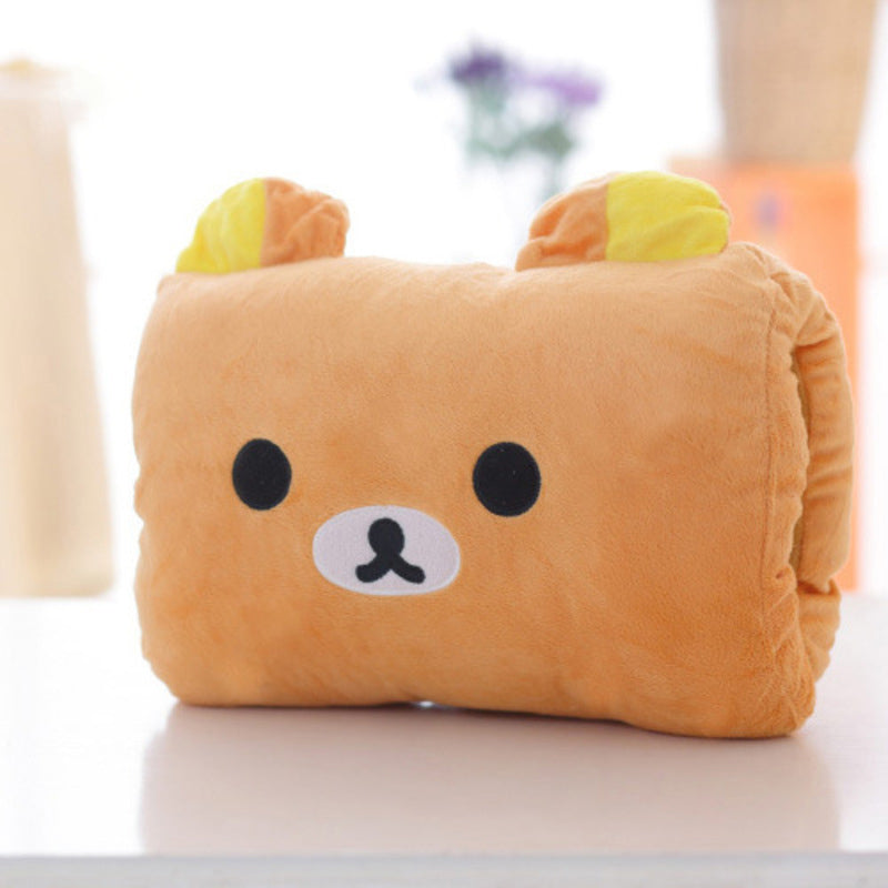 Animated nap pillow, warm hand cover, cylindrical cushion, creative hand warmer, girls' plush toy - V.I.P Digital Presence