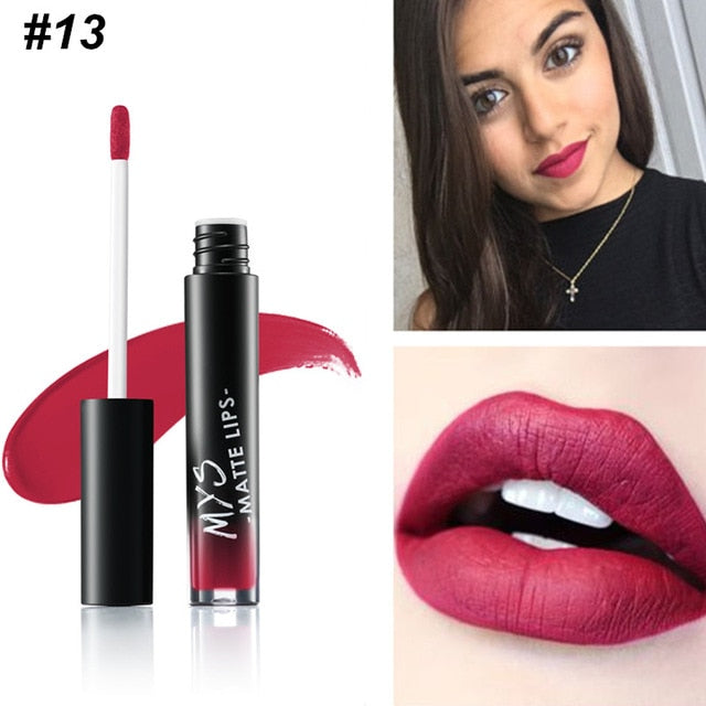 MYS Brand Makeup Matte Liquid Lipstick Tint Waterproof Make Up Long Lasting Lip Stick Nude Lip Gloss Cosmetics Batom - V.I.P Digital Presence