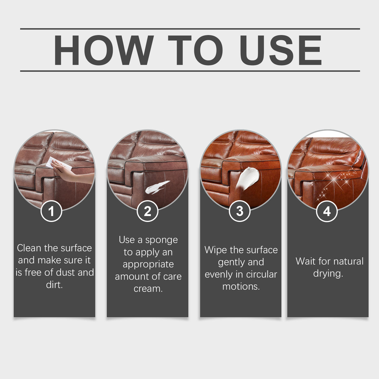 Leather Care Cream Furniture Leather Boots Coat Sofa Cleaning Care Polishing Leather Care - V.I.P Digital Presence