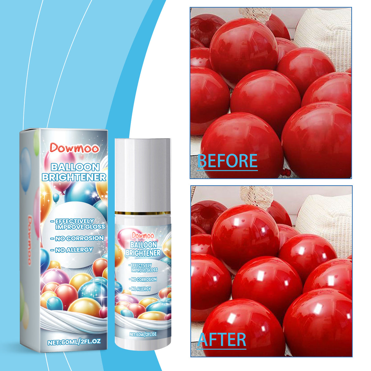 Balloon Decoration Brightener Spray, Balloon Surface Texture Gloss Anti-Oxidation Lasting Shine Spray - V.I.P Digital Presence
