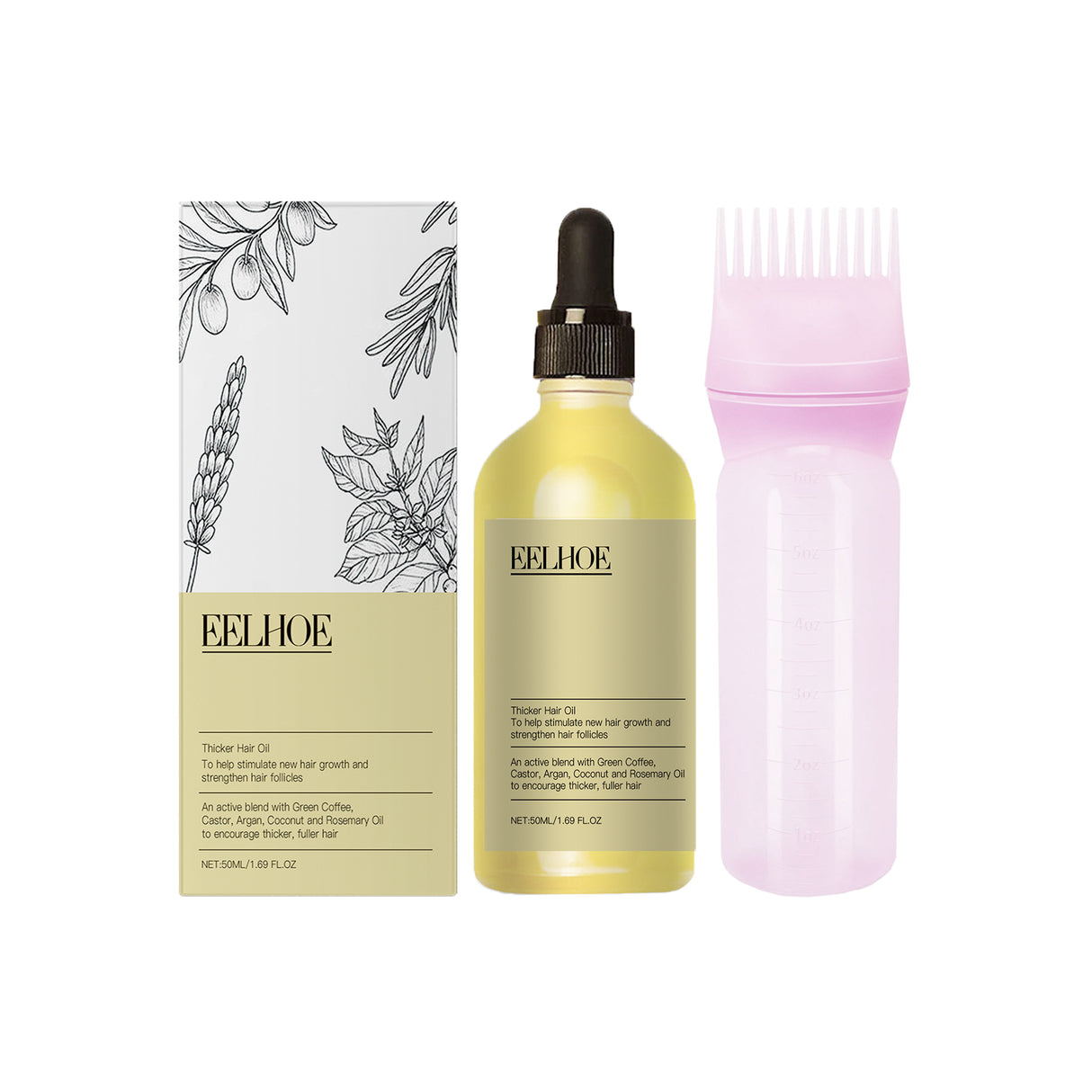 Plant Hair Care Essential Oil Set Nourishes And Repair Hair Condition Frizz Smooth, Soft, Moist And Glossy Hair Care Oil - V.I.P Digital Presence