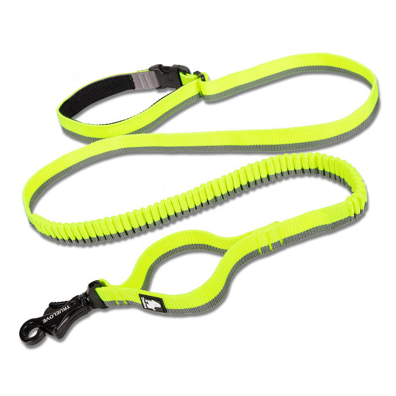 Pet dog leash with elastic cushioning suitable for outdoor activities such as running and waist tying - V.I.P Digital Presence