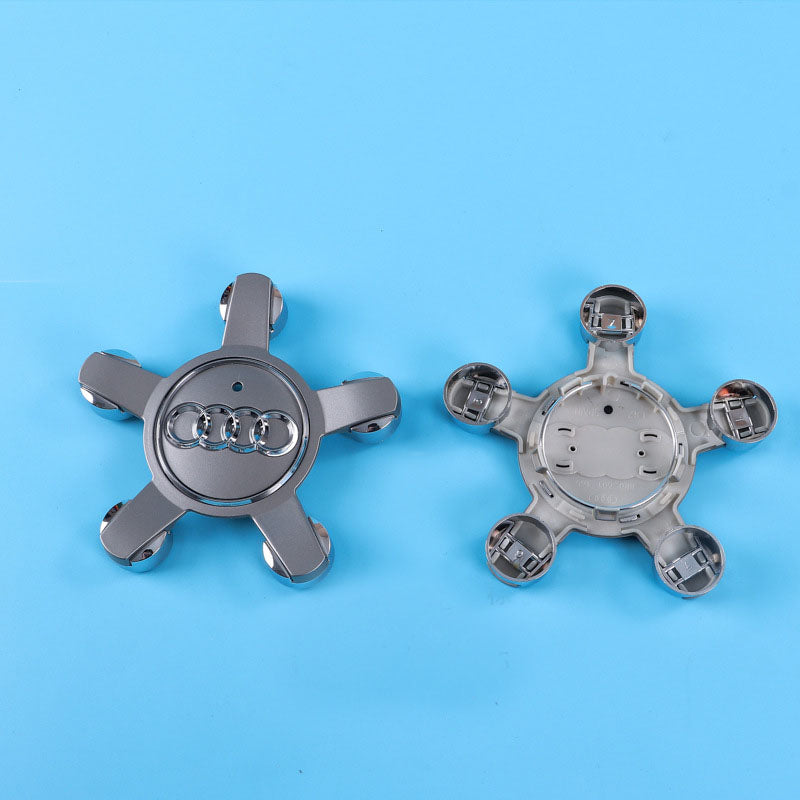 Suitable for Audi five claw wheel hub cover A4L//A5/A6L black five claw car tire center logo cover 135mm - V.I.P Digital Presence