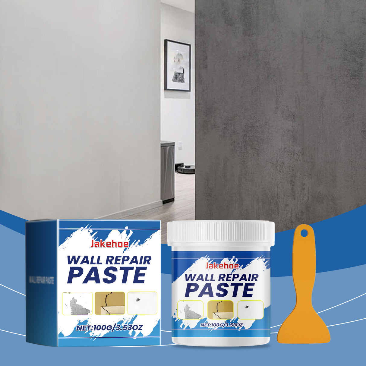 Home Wall Repair Paste, Wall Damage Scratches Dents Cracks Nail Holes Repair Wall Repair Paste - V.I.P Digital Presence