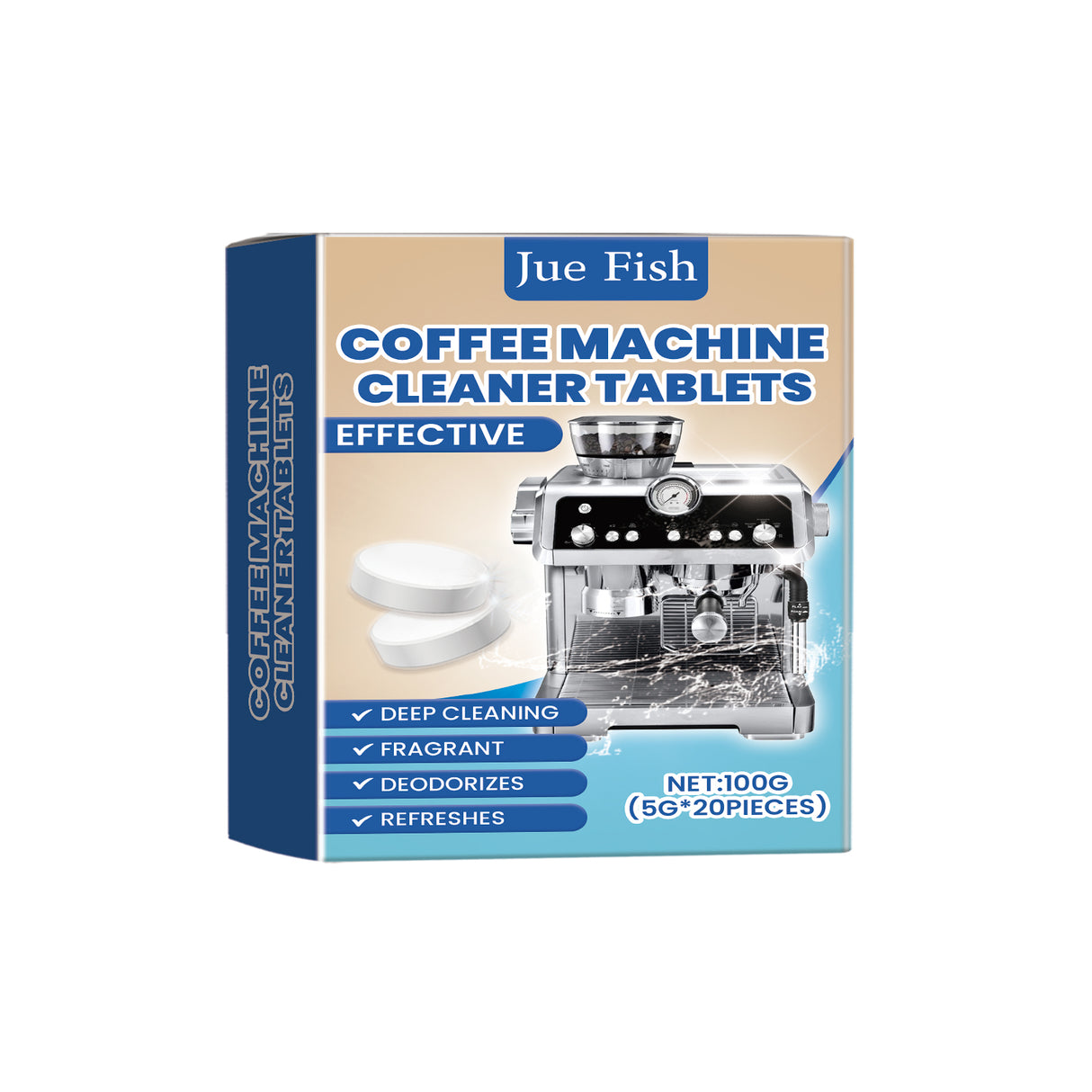 Coffee Machine Cleaning Effervescent Tablets Clean Coffee Machine Stains And Dirt Refurbishment Maintenance Cleaner - V.I.P Digital Presence